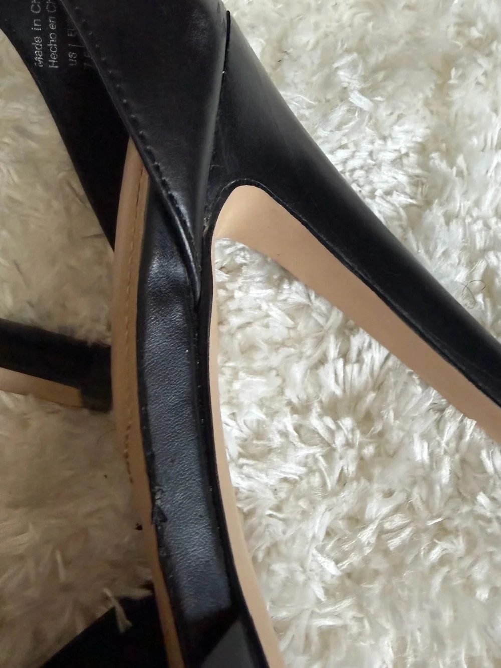 Aldo Black Studded Platform Peep-Toe Ankle Strap Heels
